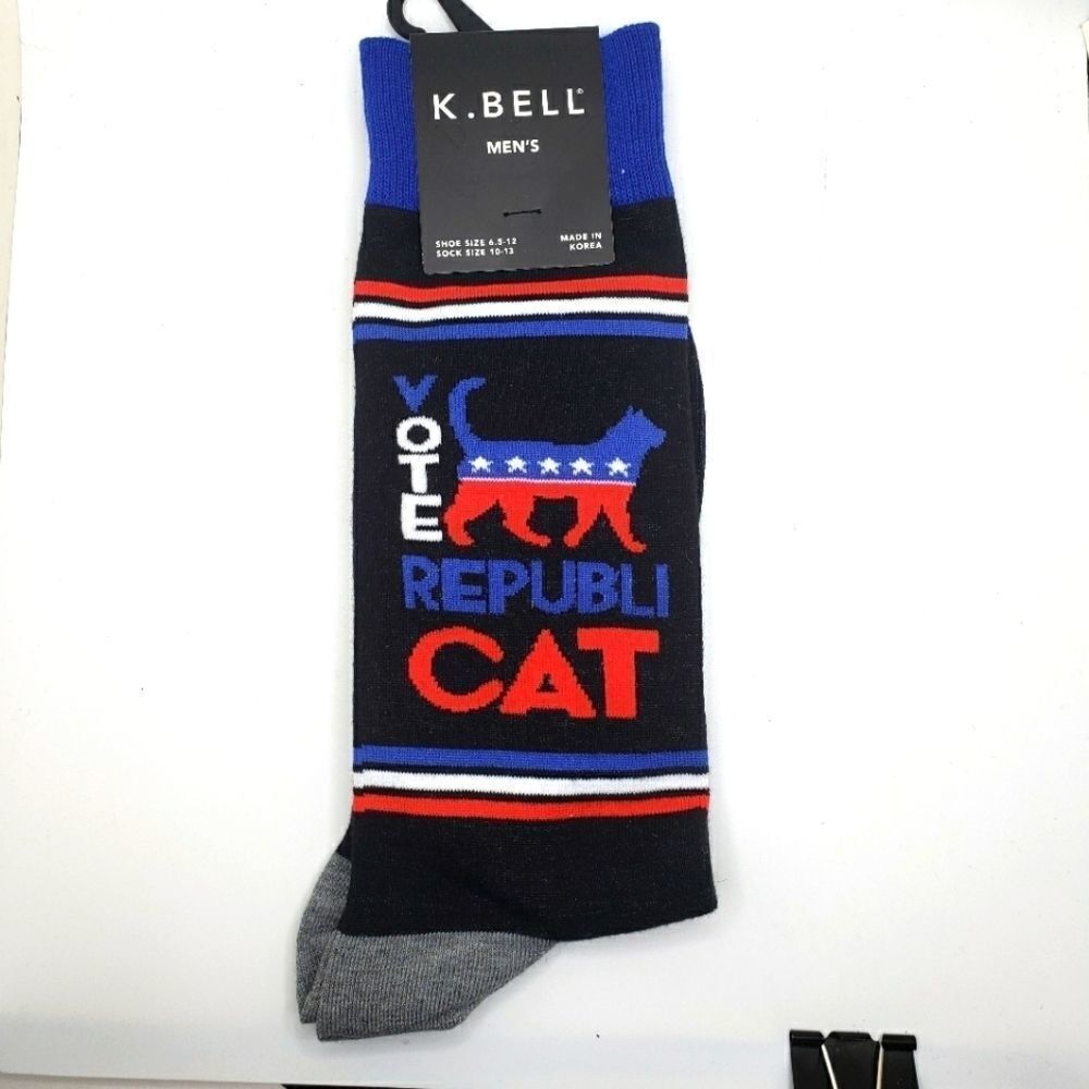 vote Republicat crew socks for men patriotic socks